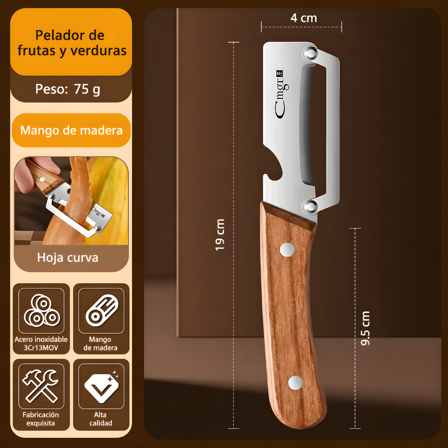 Cuchillo 3 en 1 de Acero Inoxidable