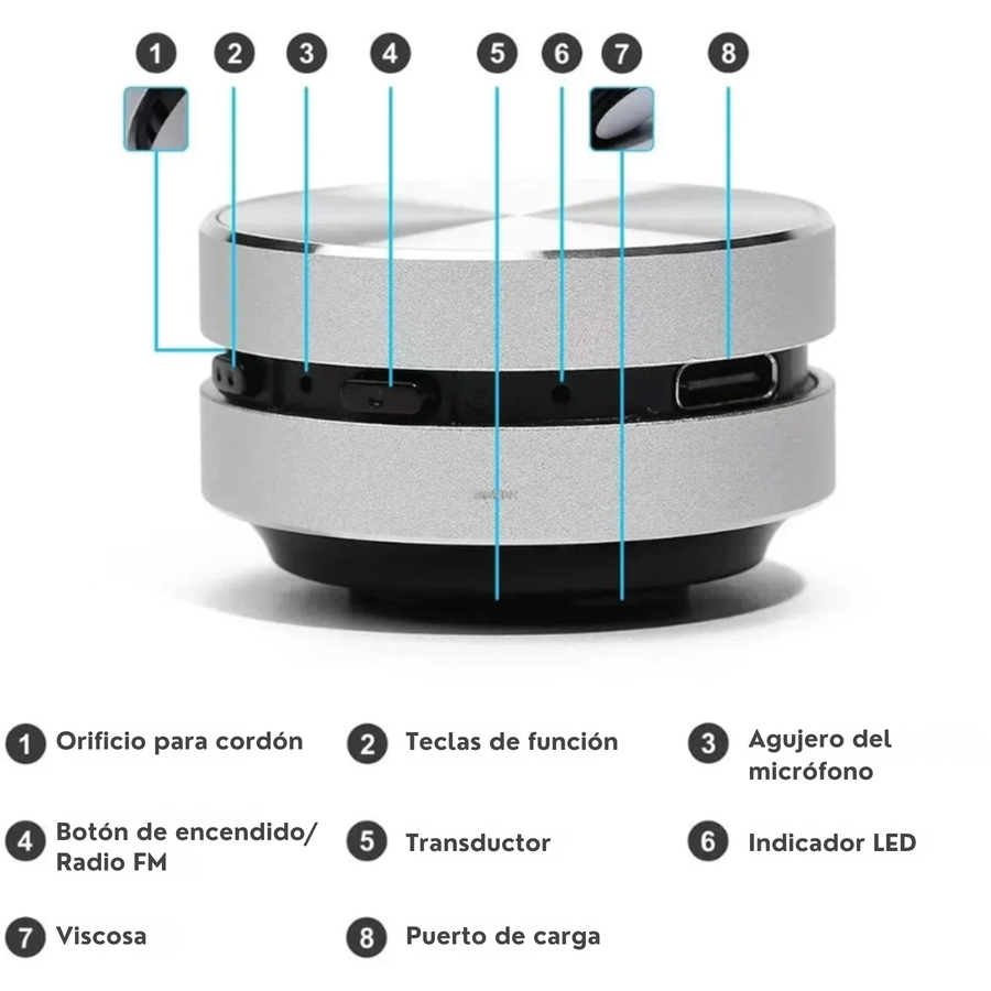 Mini Altavoz de Conducción Ósea