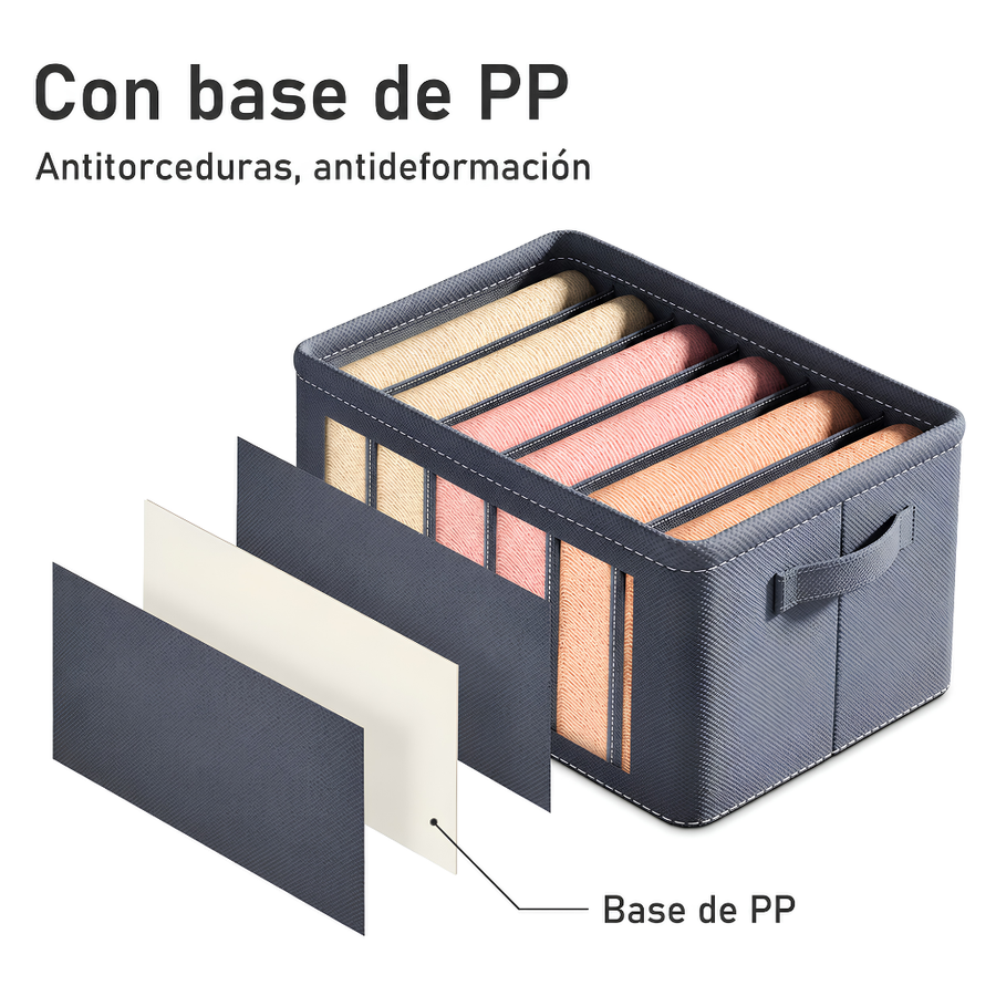 Organizador de Ropa Plegable con Compartimentos