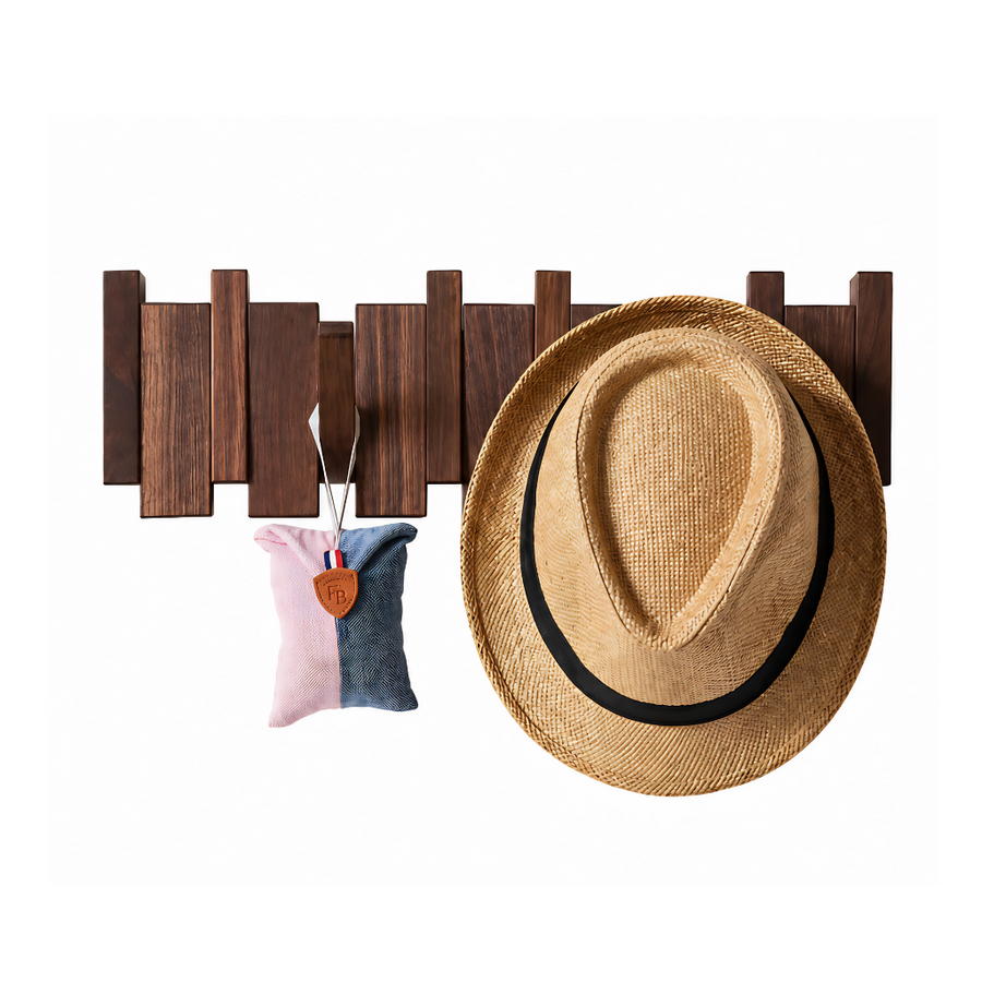 Perchero de Pared de Madera Plegable