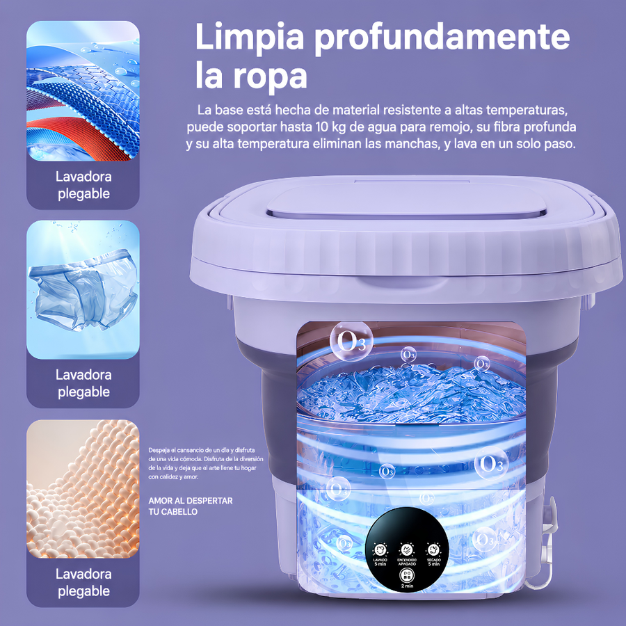 Mini Lavadora Portátil Plegable