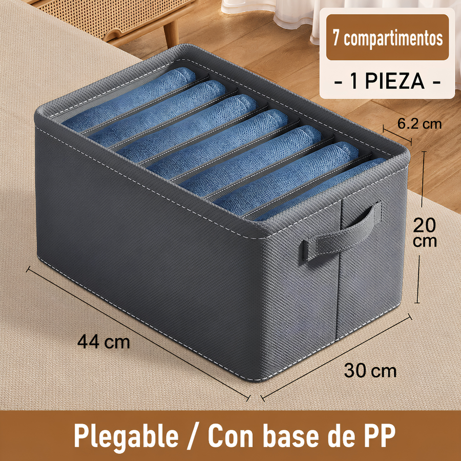Organizador de Ropa Plegable con Compartimentos