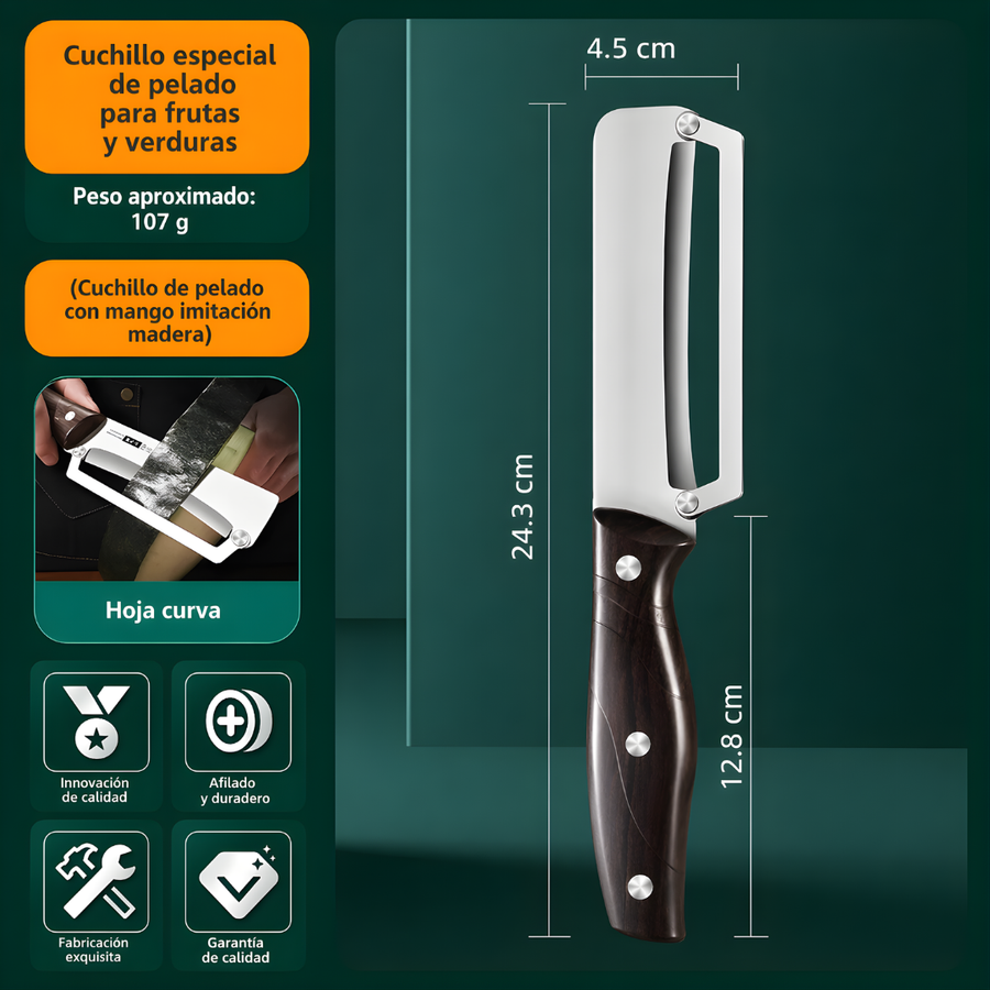 Cuchillo 3 en 1 de Acero Inoxidable