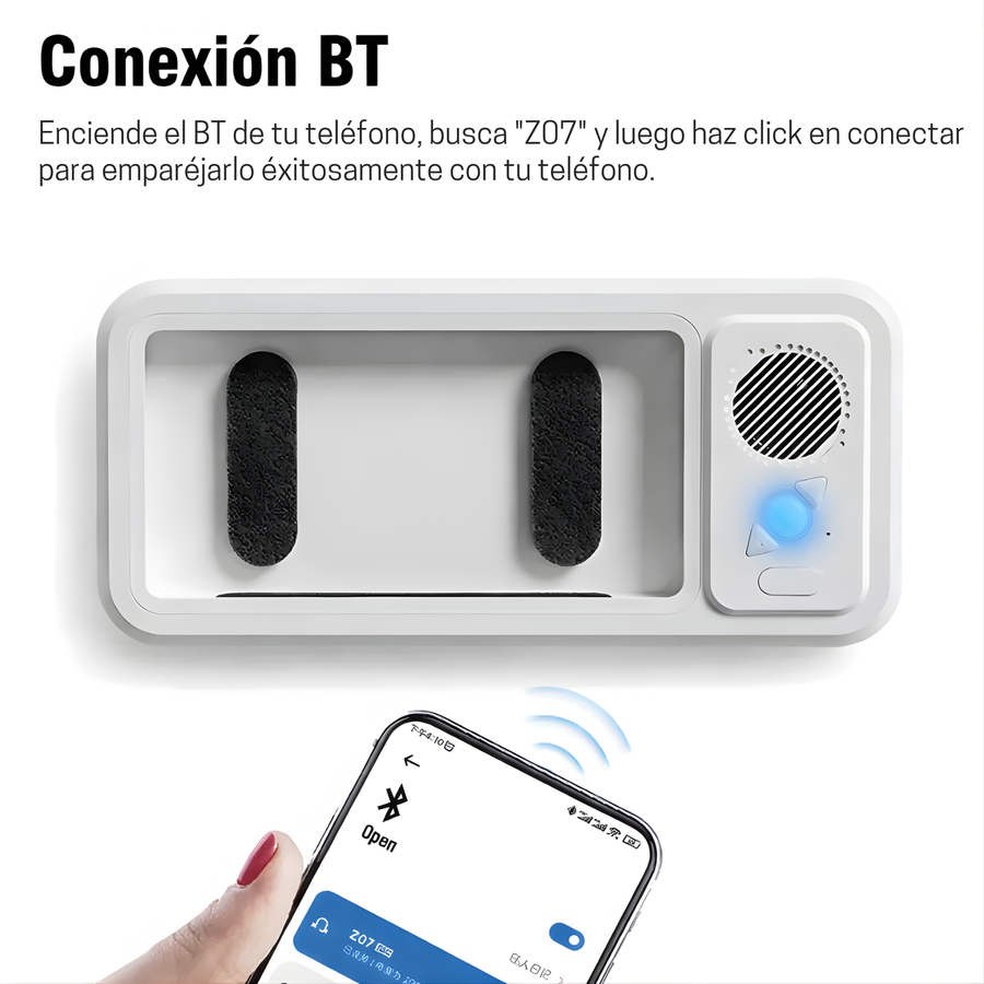 Protector de Celular con Altavoz Bluetooth y Pantalla Táctil