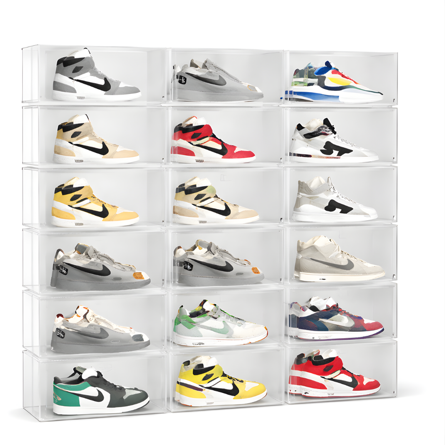 6 Cajas de Zapatos Transparentes