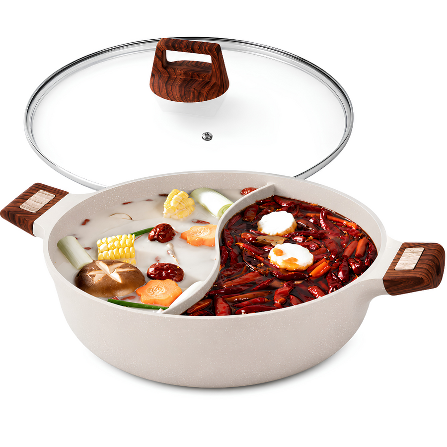 Sartén Doble Compartimento Antiadherente