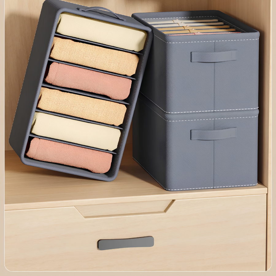 Organizador de Ropa Plegable con Compartimentos