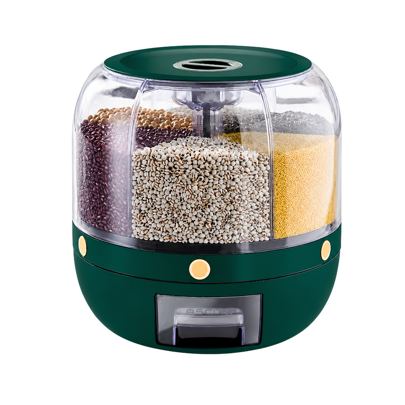 Dispensador Giratorio 360° para Cereales y Granos