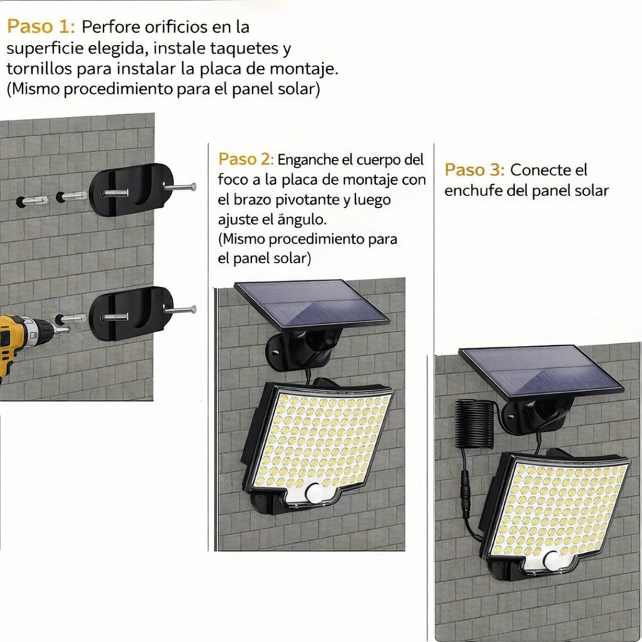 Lámpara Solar 106LED