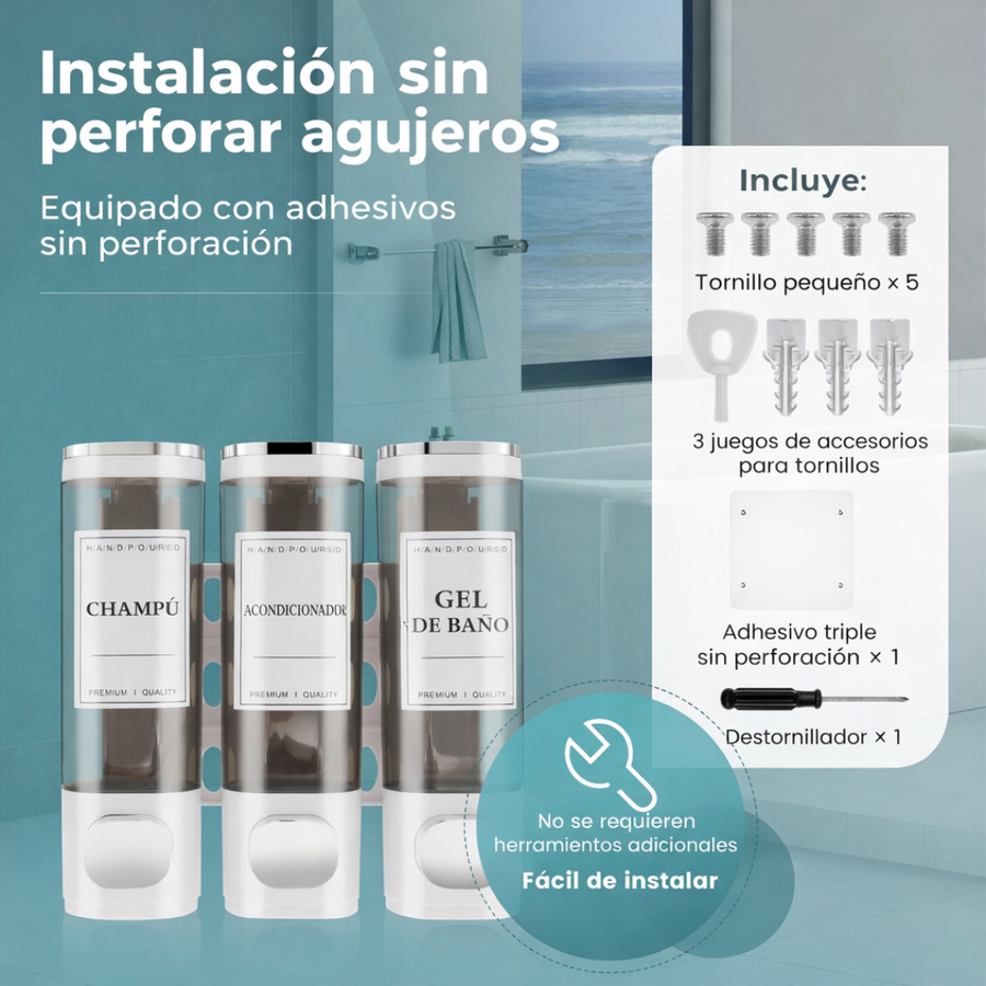 Dispensador de Baño 3 en 1
