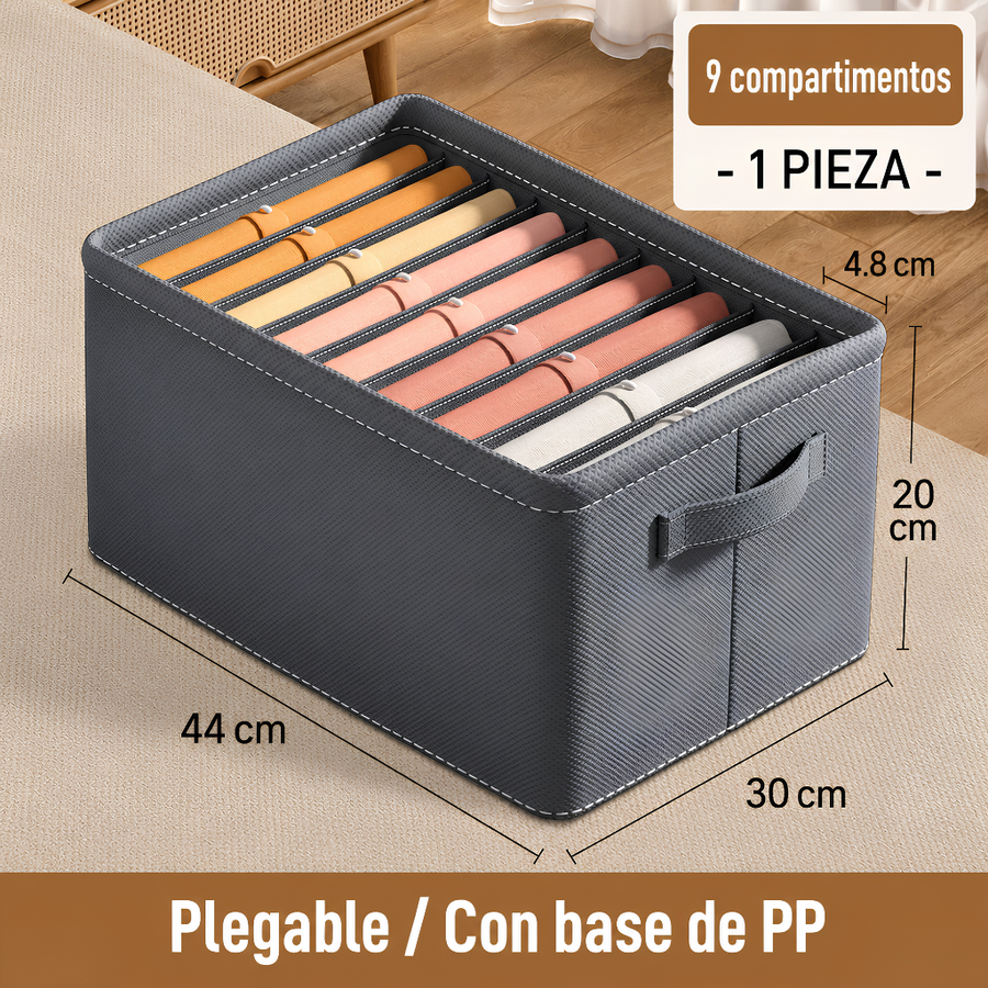 Organizador de Ropa Plegable con Compartimentos