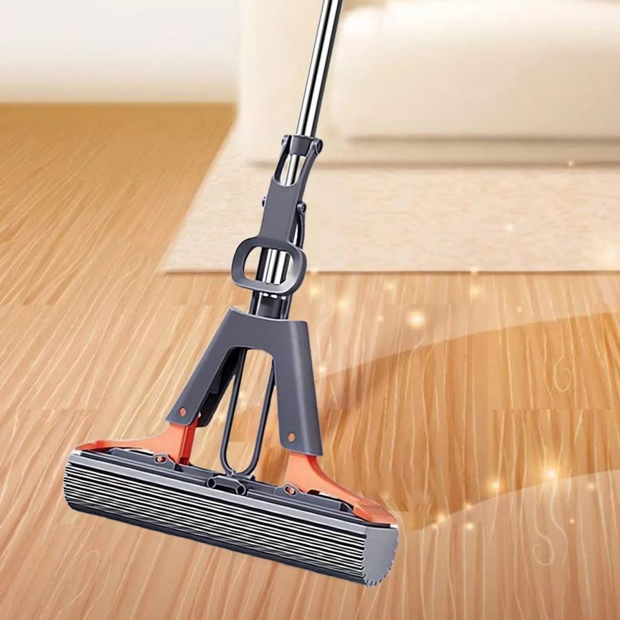 PVA sponge mop Floor Roller Mop Sponge Roller Mop with Adjustable Handle Efficient Cleaning Absorbent Sponge Mop cleaning tools