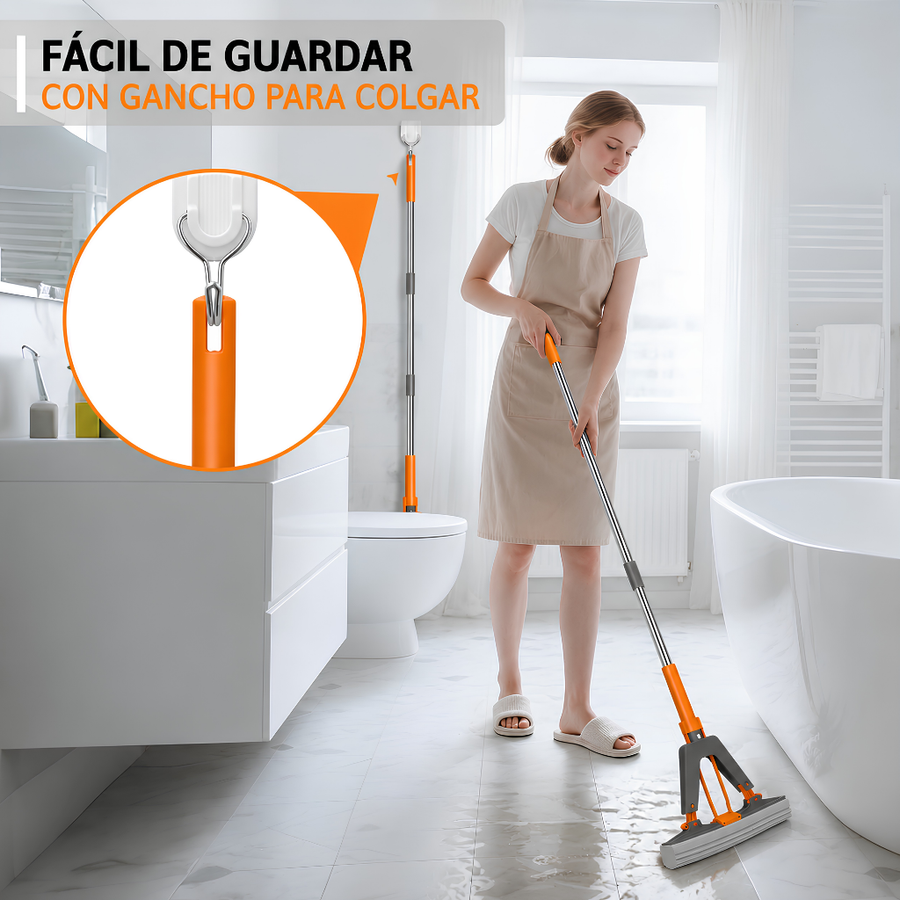 PVA sponge mop Floor Roller Mop Sponge Roller Mop with Adjustable Handle Efficient Cleaning Absorbent Sponge Mop cleaning tools