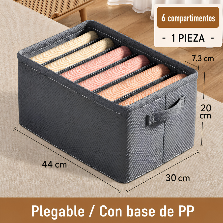 Organizador de Ropa Plegable con Compartimentos