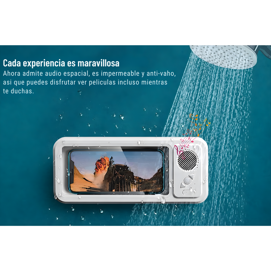 Protector de Celular con Altavoz Bluetooth y Pantalla Táctil