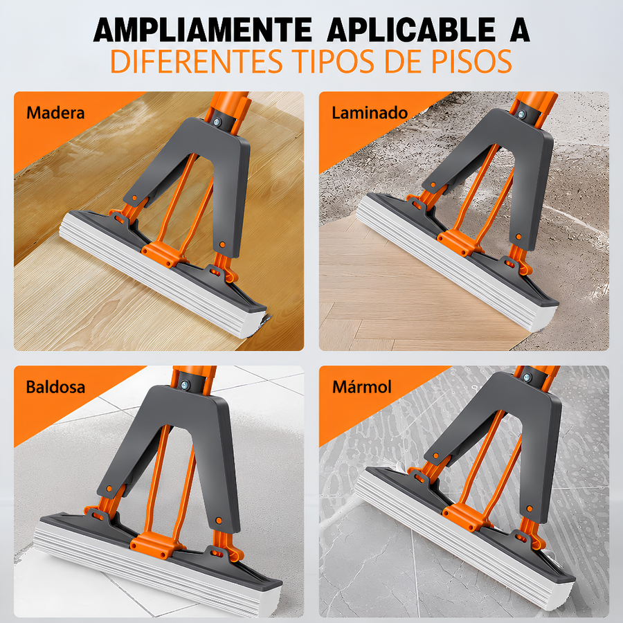 PVA sponge mop Floor Roller Mop Sponge Roller Mop with Adjustable Handle Efficient Cleaning Absorbent Sponge Mop cleaning tools