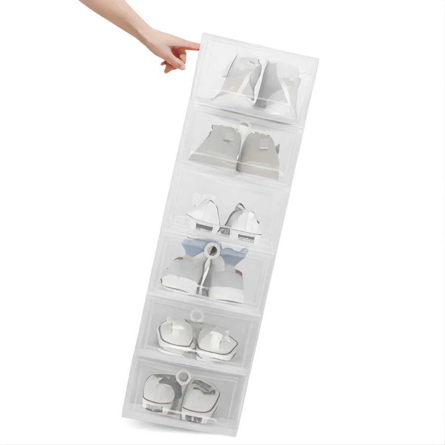 6 Cajas de Zapatos Transparentes