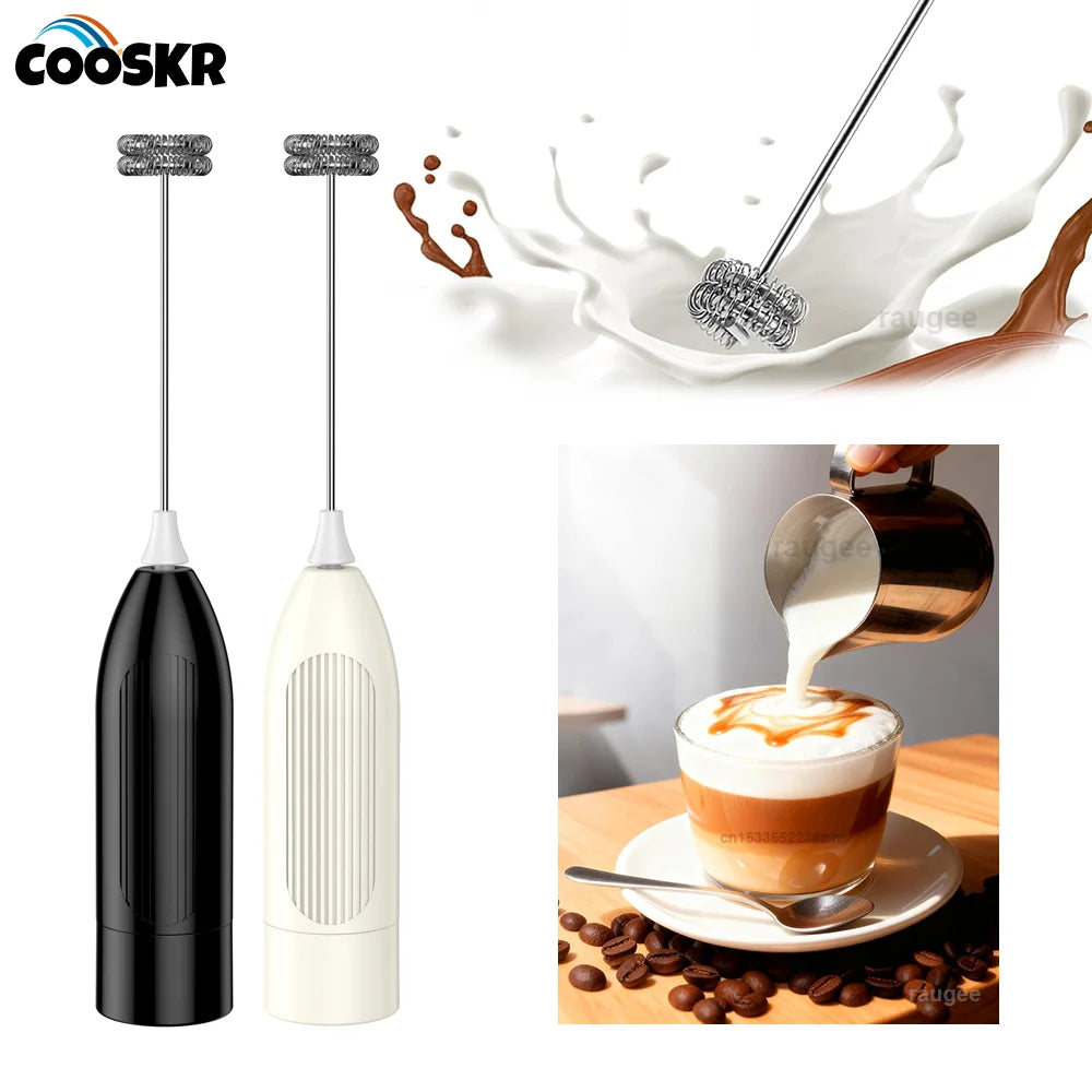 Milk Frother Beater Mini Coffee Whisk Mixer Wireless Milk Foam Machine Electric Blender Handheld Stirrer Milk Foamer Maker