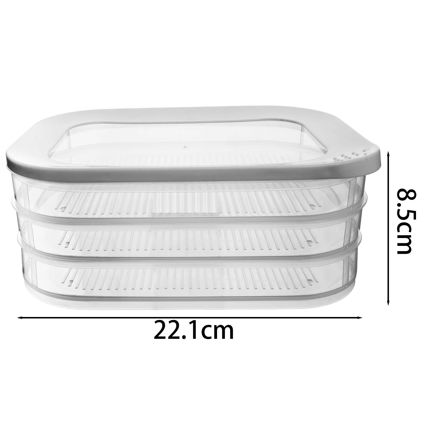 Meat Container for Fridge Bacon Lunch Meat Container for Refrigerator Meal Prep Containers Stackable Food Storage Boxes with Lid